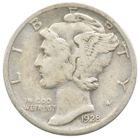 1928-S Mercury Dime Large S FS-501 a1508