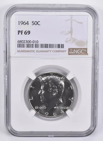 1964 Kennedy Half Dollar PF69 NGC Brown Label