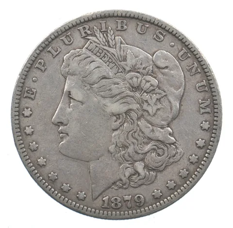 Early - 1879 Morgan Silver Dollar - 90% US Coin *023