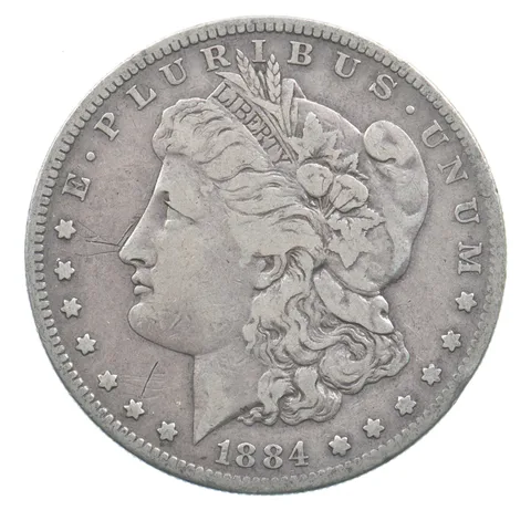Early - 1884-S Morgan Silver Dollar - 90% US Coin *987