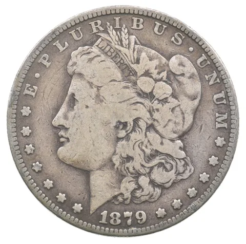 1879-S Reverse REV Of 78 1878 Morgan Silver Dollar a3046