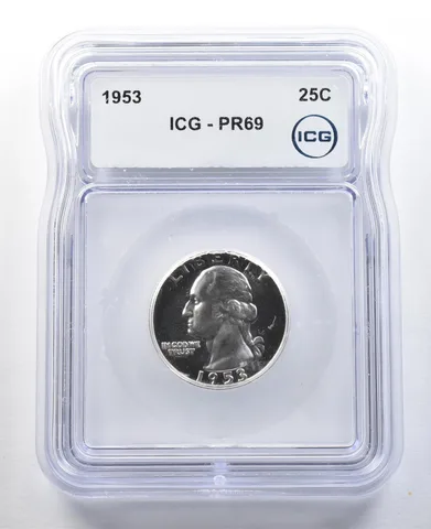 1953 Washington Quarter PR69 ICG *3302