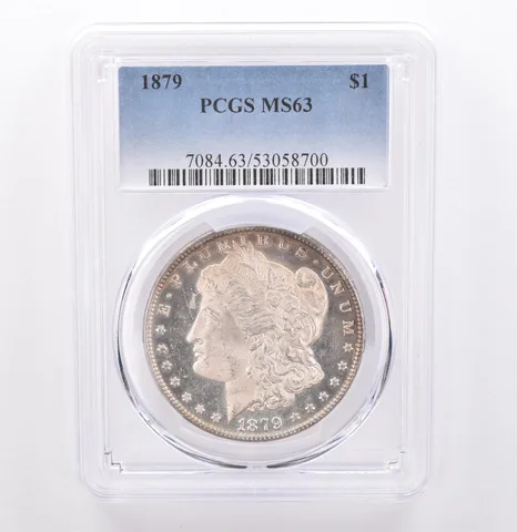 1879 Morgan Silver Dollar MS63 PCGS Peripheral Tone *9261