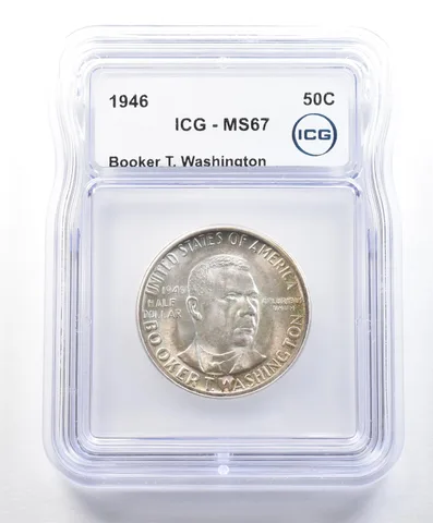 1946 Booker T Washington Commemorative Half Dollar MS67 ICG *9033