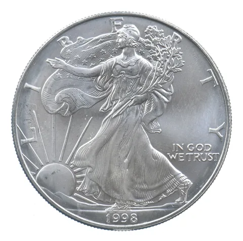 Better Date 1998 American Silver Eagle 1 Troy Oz .999 Fine Silver *705