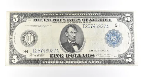 1914 $5 Minneapolis MN FRN Large Note Blue Seal *2726