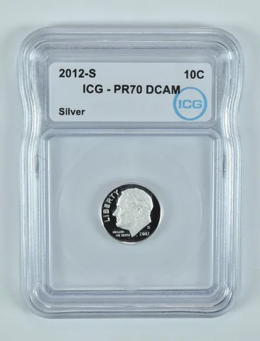 2012-S Roosevelt Dime Silver PR70 DCAM ICG