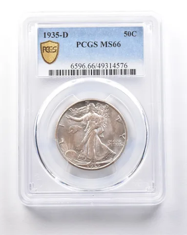 1935-D Walking Liberty Half Dollar MS66 PCGS PQ *7793