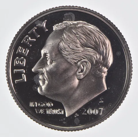 2007-S Roosevelt Dime CLAD Proof