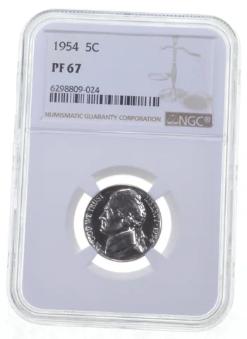 1954 Jefferson Nickel PF67 NGC PR Proof