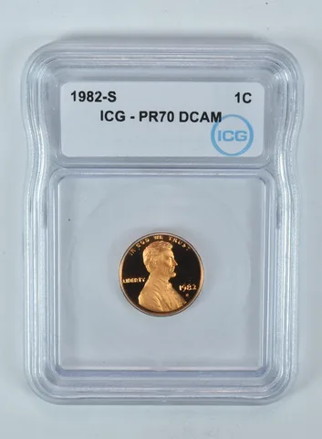 1982-S Lincoln Memorial Cent PR70 DCAM ICG