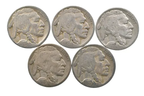 BETTER Lot 11928-S 1927-S 1929-S 1927-D 1927-S Buffalo Nickel Collection *123