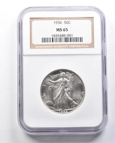 1936 Walking Liberty Half Dollar MS65 NGC a6386