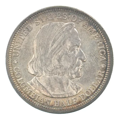 1893 Columbian Exposition Commemorative Half Dollar Beautiful Tone *6268