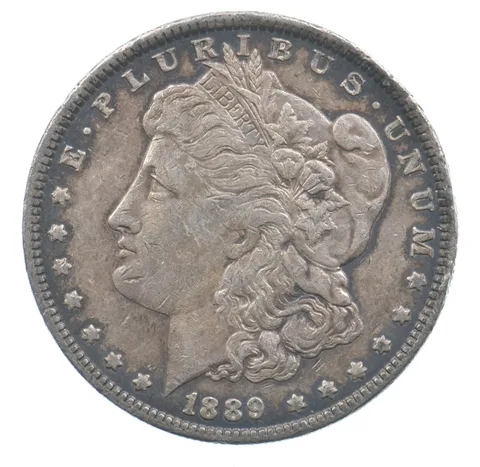 Early - 1889 Morgan Silver Dollar - 90% US Coin *014