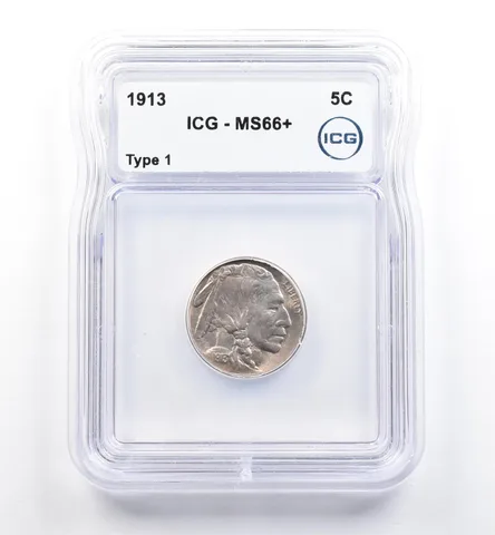 1913 Indian Head Buffalo Nickel Type 1 MS66+ ICG *9962