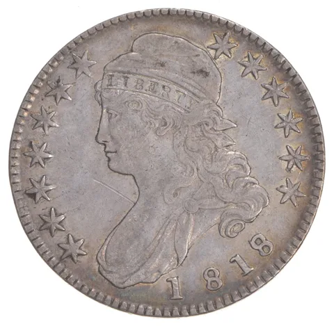 1818/7 Capped Bust Half Dollar - Small 8 *5712