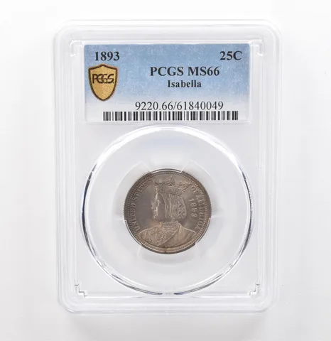 1893 Isabella Quarter MS66 PCGS Beautiful Tone *7610