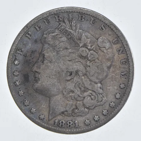 Early - 1881 Morgan Silver Dollar - 90% US Coin *142