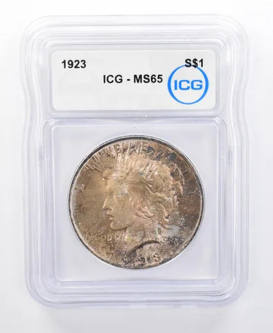 1923 Peace Silver Dollar MS65 ICG Beautiful Tone *8721
