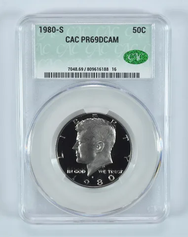 1980-S Kennedy Half Dollar PR69 DCAM CAC CACg