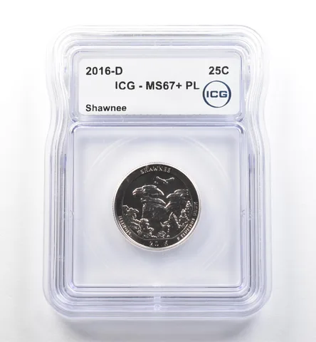 2016-D Washington Quarter ATB Shawnee MS67+ PL ICG *7466