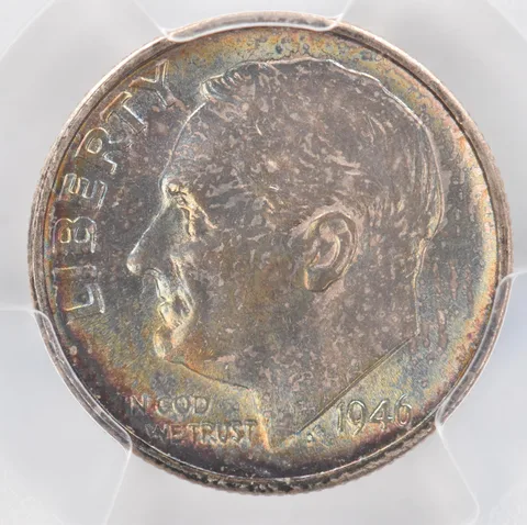 1946-S Roosevelt Dime MS64 PCGS Beautiful Tone *0908