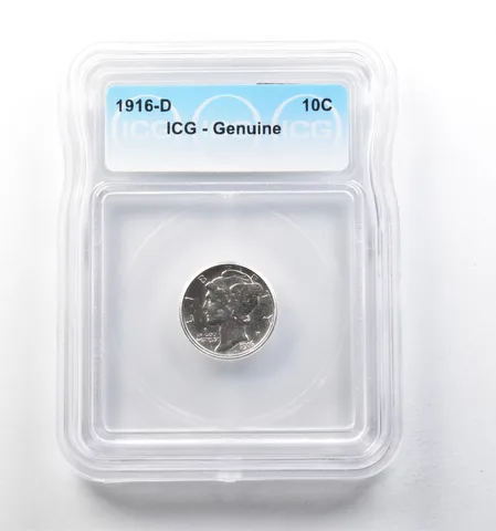 1916-D Mercury Dime Genuine ICG a5754