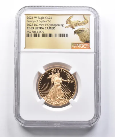 PF69 2021-W $25 American Gold Eagle T-1 2022 DC Mint HQ NGC *4259