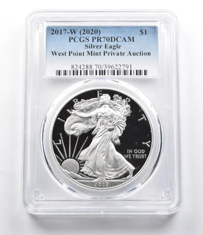 PR70DCam 2017-W (2020) American Silver Eagle West Point Private Auct. PCGS *5926