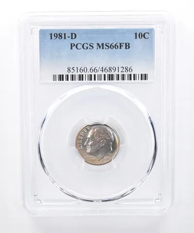 1981-D Roosevelt Dime MS66 FB PCGS Beautiful Tone *8331