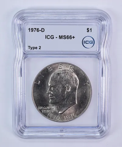 1976-D Eisenhower $1 Type 2 MS66+ ICG