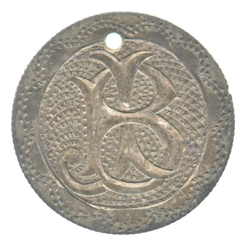 1876 Seated Liberty Dime Love Token Victorian B J *5509