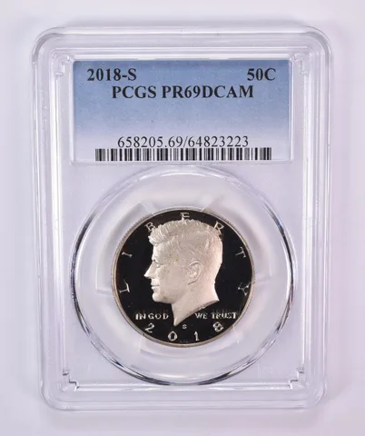 2018-S Kennedy Half Dollar PR69 DCAM PCGS Blue Label