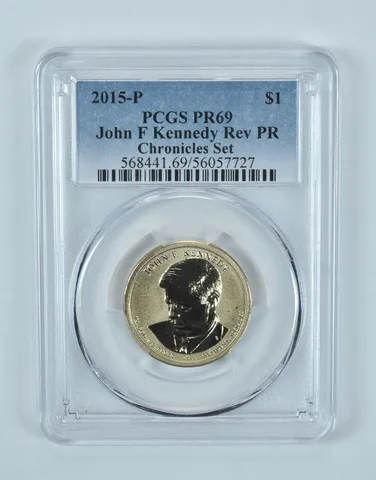 2015-P Presidential $1 John F Kennedy Chronicles Set Reverse PR69 PCGS