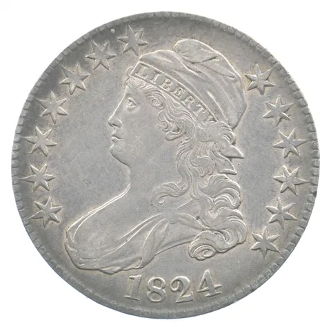 1824 Capped Bust Half Dollar *4819