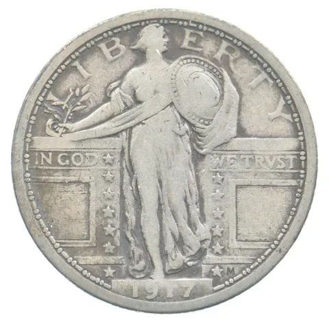 1917 Standing Liberty Quarter Type 1 *4767