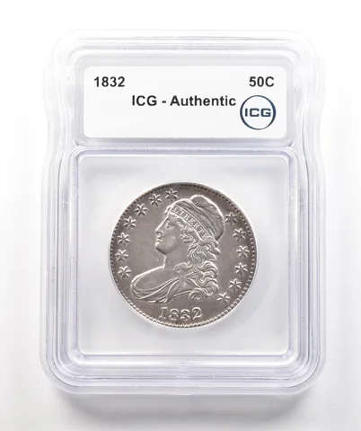 1832 Capped Bust Half Dollar Authentic ICG *4320