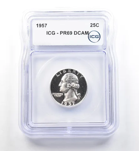 1957 Washington Quarter PR69 DCAM ICG *7460