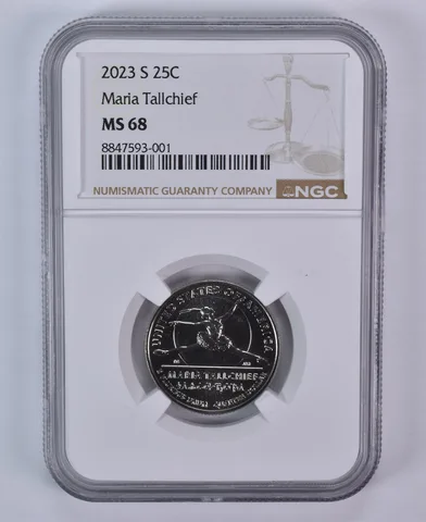 2023-S American Women Quarter Maria Tallchief MS68 NGC Brown Label