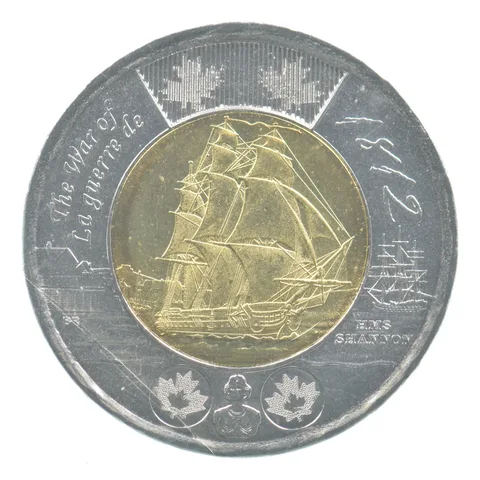 2012 Canada 2 Dollars HMS Shannon War Of La Guerrde 1812 Sealed *7022