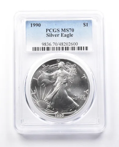 MS70 1990 American Silver Eagle PCGS *3822