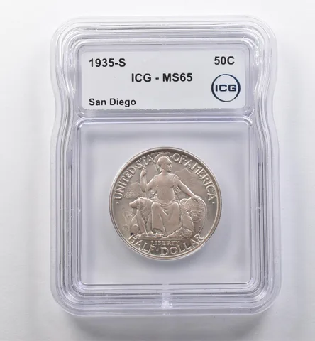 1935-S San Diego Commemorative Half Dollar MS65 ICG *2310