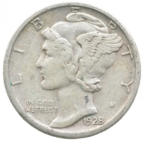 1928-S Mercury Dime Large S FS-501 *1509
