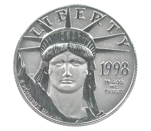1998 $50 American Platinum Eagle 1/2 Oz Platinum *5318