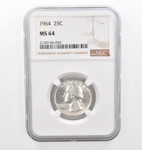 1964 Washington Quarter MS64 NGC Beautiful Tone Reverse *2246
