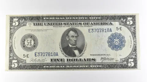 1914 $5 Richmond VA FRN Large Note Blue Seal *3142