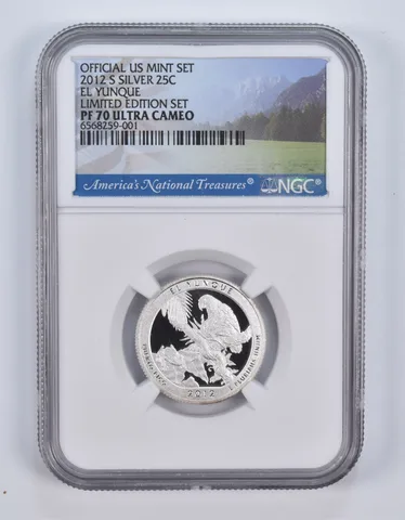 2012-S Silver PF70 ANT El Yunque Quarter Limited Edition NGC