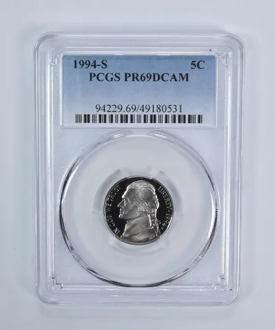 1994-S Jefferson Nickel PR69 DCAM PCGS Blue Label