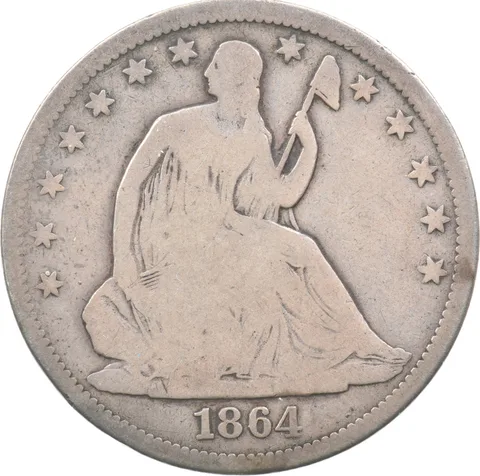 1864-S Seated Liberty Half Dollar *5544